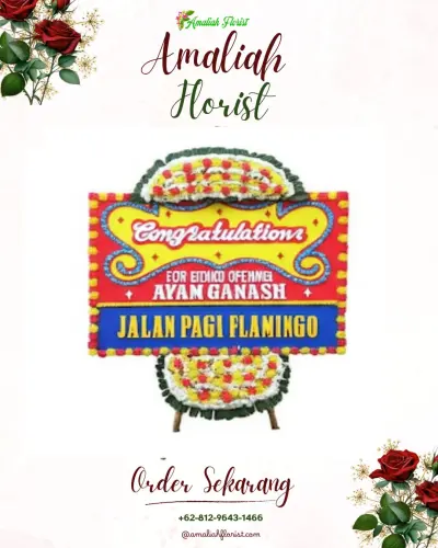 Bunga Papan Congratulation di Purwonegoro